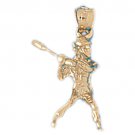 14K GOLD SPORT CHARM - BASEBALL #3331