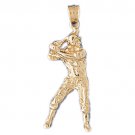 14K GOLD SPORT CHARM - BASEBALL #3328