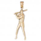 14K GOLD SPORT CHARM - BASEBALL #3324