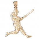 14K GOLD SPORT CHARM - BASEBALL #3322