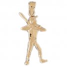 14K GOLD SPORT CHARM - BASEBALL #3321