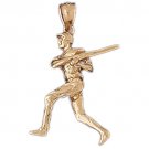 14K GOLD SPORT CHARM - BASEBALL #3320