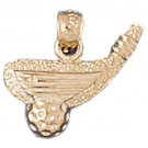 14K GOLD SPORT CHARM - GOLF #3389