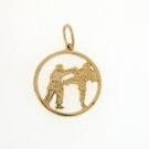 14K GOLD SPORT CHARM - MARTIAL ART #6317