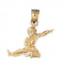 14K GOLD SPORT CHARM - MARTIAL ART #3709