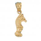 14K GOLD SPORT CHARM - CHESS HORSE #3688
