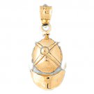 14K GOLD SPORT CHARM - HORSE JOCKEY CAP # 3446