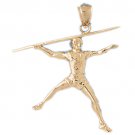 14K GOLD SPORT CHARM - SKATEBOARDER # 3339
