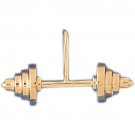 14K GOLD SPORT CHARM - BODYBUILDING #3478