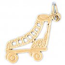 14K GOLD SPORT CHARM - ROLLER SKATE # 3433