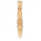 14K GOLD SPORT CHARM - SKIING #3547