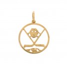 14K GOLD SPORT CHARM - HOCKEY #6325