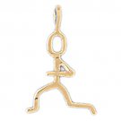 14K GOLD SPORT CHARM - RUNNING #3599