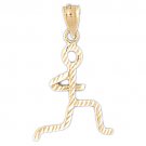 14K GOLD SPORT CHARM - RUNNING #3598