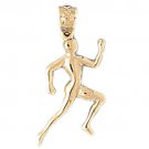 14K GOLD SPORT CHARM - RUNNING #3594