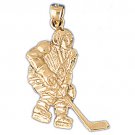 14K GOLD SPORT CHARM - ICE HOCKEY #3574