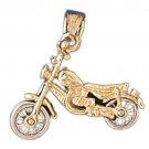 14K GOLD SPORT CHARM - MOTORCYCLE #3715