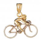 14K GOLD SPORT CHARM - CYCLING #3712