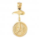 14K GOLD SPORT CHARM - CYCLING #3661