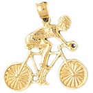 14K GOLD SPORT CHARM - CYCLING #3651