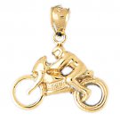14K GOLD SPORT CHARM - MOTORCYCLE SPORT #3644