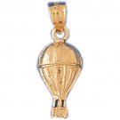 14K GOLD SPORT CHARM - HOT AIR BALLOON #3670