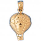 14K GOLD SPORT CHARM - HOT AIR BALLOON #3669
