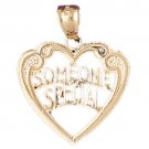 14K GOLD HEART CHARM - SOMEONE SPECIAL #7177