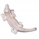 14K WHITE GOLD NAUTICAL SLIDE - GATOR #11050