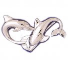 14K WHITE GOLD NAUTICAL SLIDE - DOLPHIN #11003