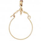 14K GOLD CHARM HOLDER # 4296