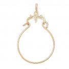 14K GOLD CHARM HOLDER # 4294