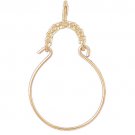 14K GOLD CHARM HOLDER # 4293