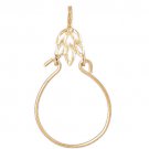 14K GOLD CHARM HOLDER # 4291