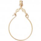 14K GOLD CHARM HOLDER # 4290
