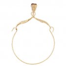 14K GOLD CHARM HOLDER # 4289