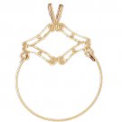 14K GOLD CHARM HOLDER # 4283