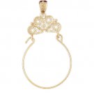 14K GOLD CHARM HOLDER # 4282