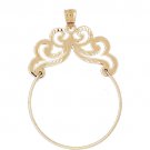 14K GOLD CHARM HOLDER # 4280