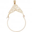 14K GOLD CHARM HOLDER # 4278