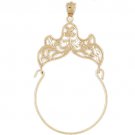 14K GOLD CHARM HOLDER # 4277