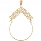 14K GOLD CHARM HOLDER # 4276