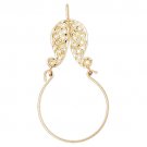 14K GOLD CHARM HOLDER # 4274