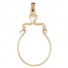14K GOLD CHARM HOLDER # 4266