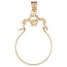 14K GOLD CHARM HOLDER # 4265
