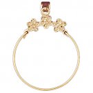 14K GOLD CHARM HOLDER # 4264