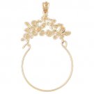 14K GOLD CHARM HOLDER # 4263