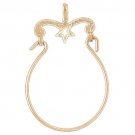 14K GOLD CHARM HOLDER # 4260