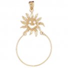 14K GOLD CHARM HOLDER # 4259