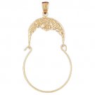 14K GOLD CHARM HOLDER # 4258